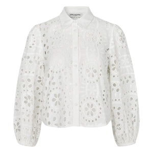 Lollys Laundry - Camisa de algodón Remy | Blanco