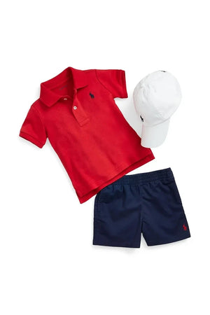 Polo Ralph Lauren Sombrero de algodón para niños con visera