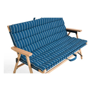 Hay - Cojín de banco plegable para mercado al aire libre, Jasper Morrison | Azul