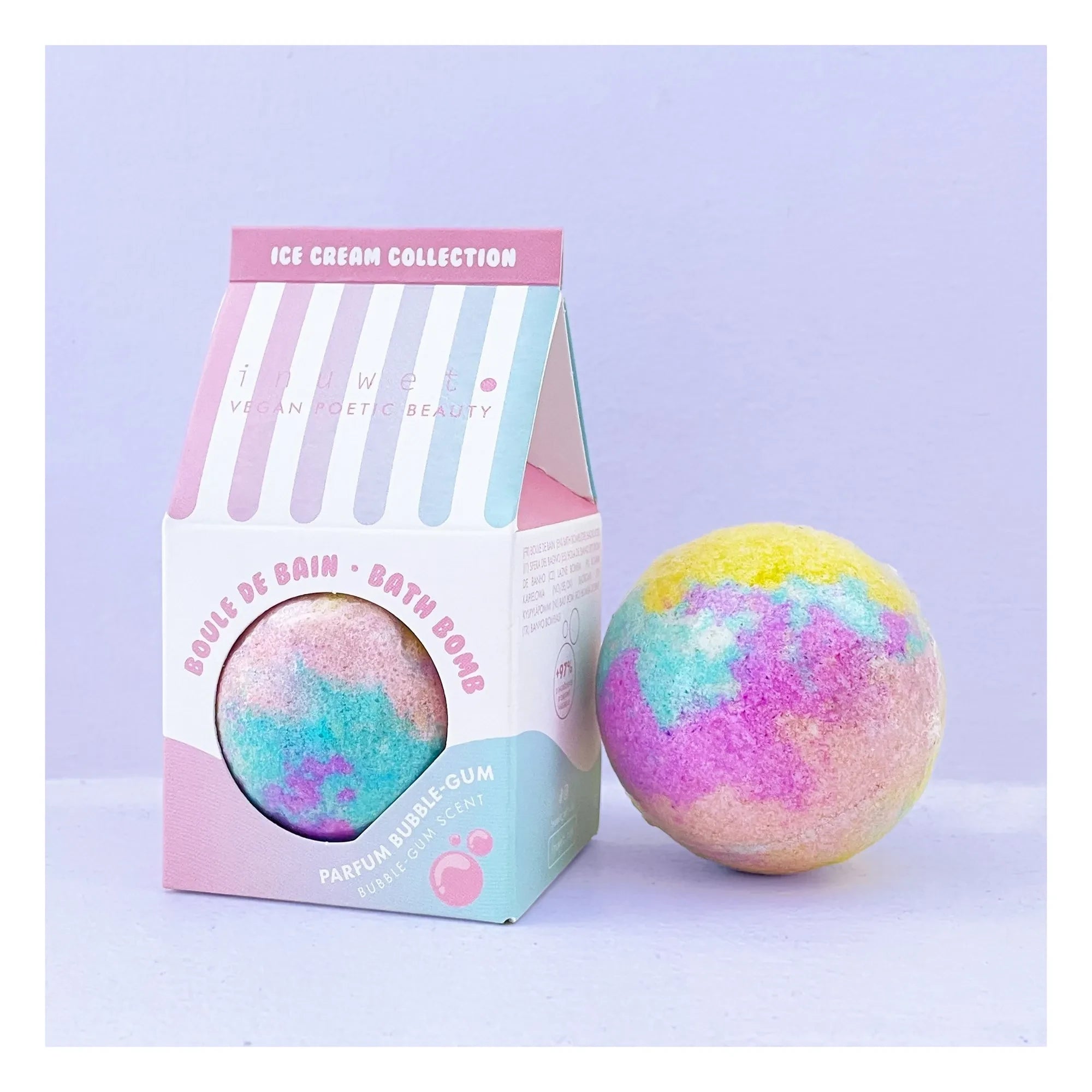 Inuwet - Bomba de baño Ice Cream Gum - 120 g