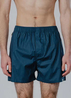 Pockies - Mavi Çizgili Boxer Şort | Mavi