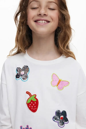 Blusa de manga larga para niña Desigual