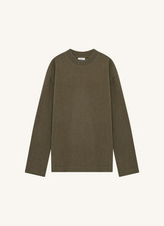 NN.07 - Sudadera de algodón orgánico Benja 3530 | Marrón oliva