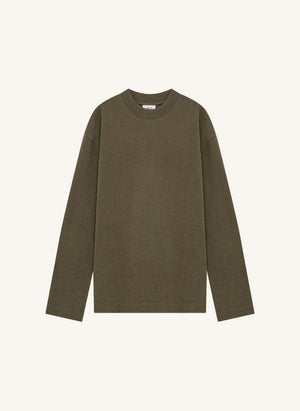NN.07 - Sudadera de algodón orgánico Benja 3530 | Marrón oliva