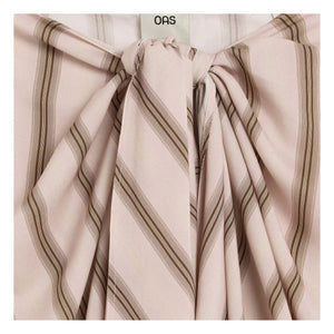 OAS - Pareo de rayas cian Gelato | Rosa pálido