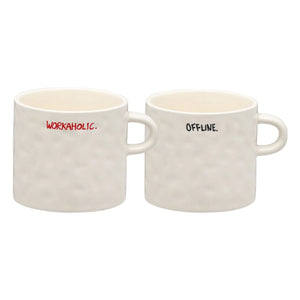 Anna + Nina - Tazas All About Balance - Set de 2 | Crudo