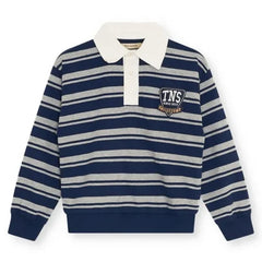 the new society - Polo rayado Glowee | Azul marino