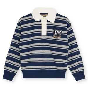 the new society - Polo rayado Glowee | Azul marino
