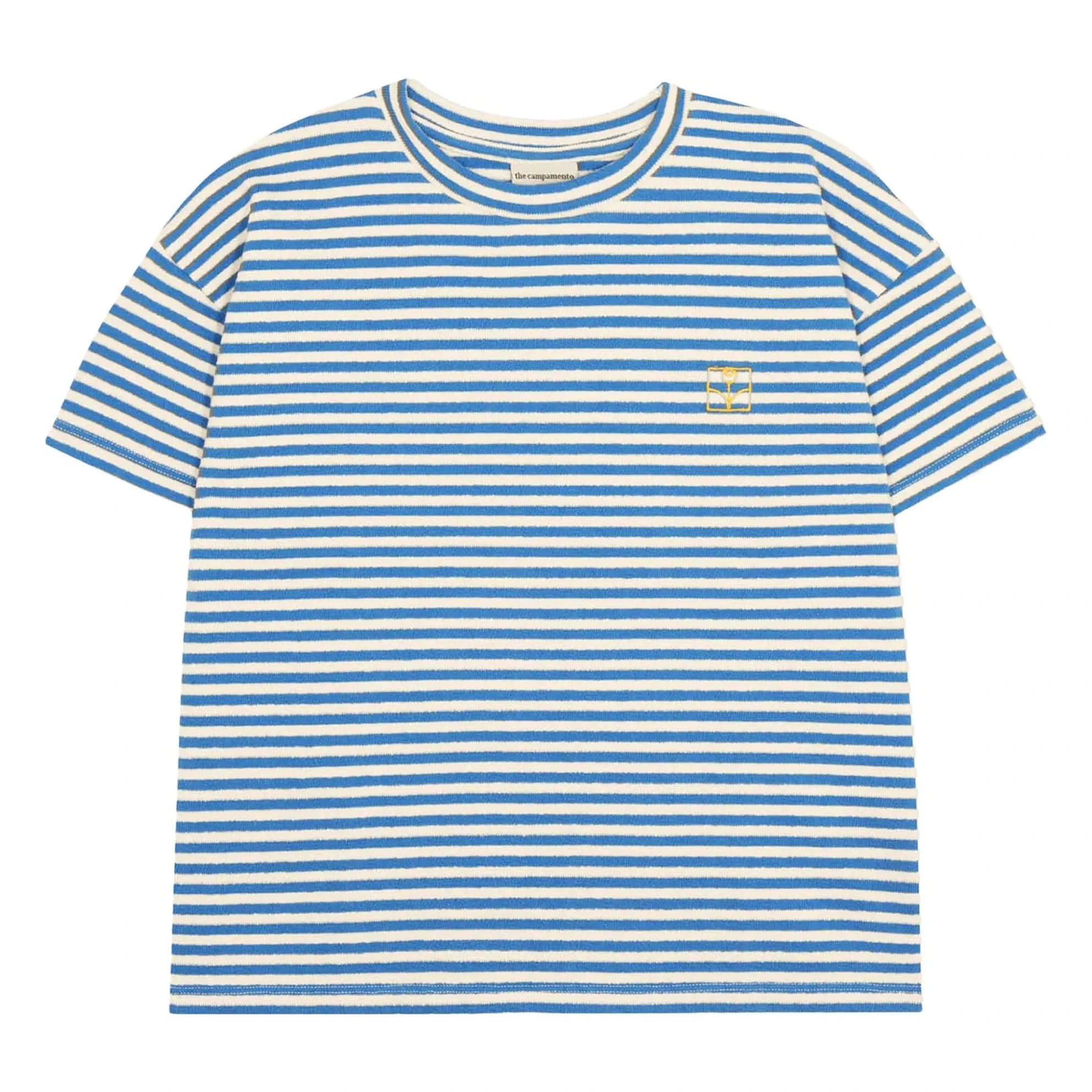 The Campamento - Camiseta Oversize a Rayas | Azul