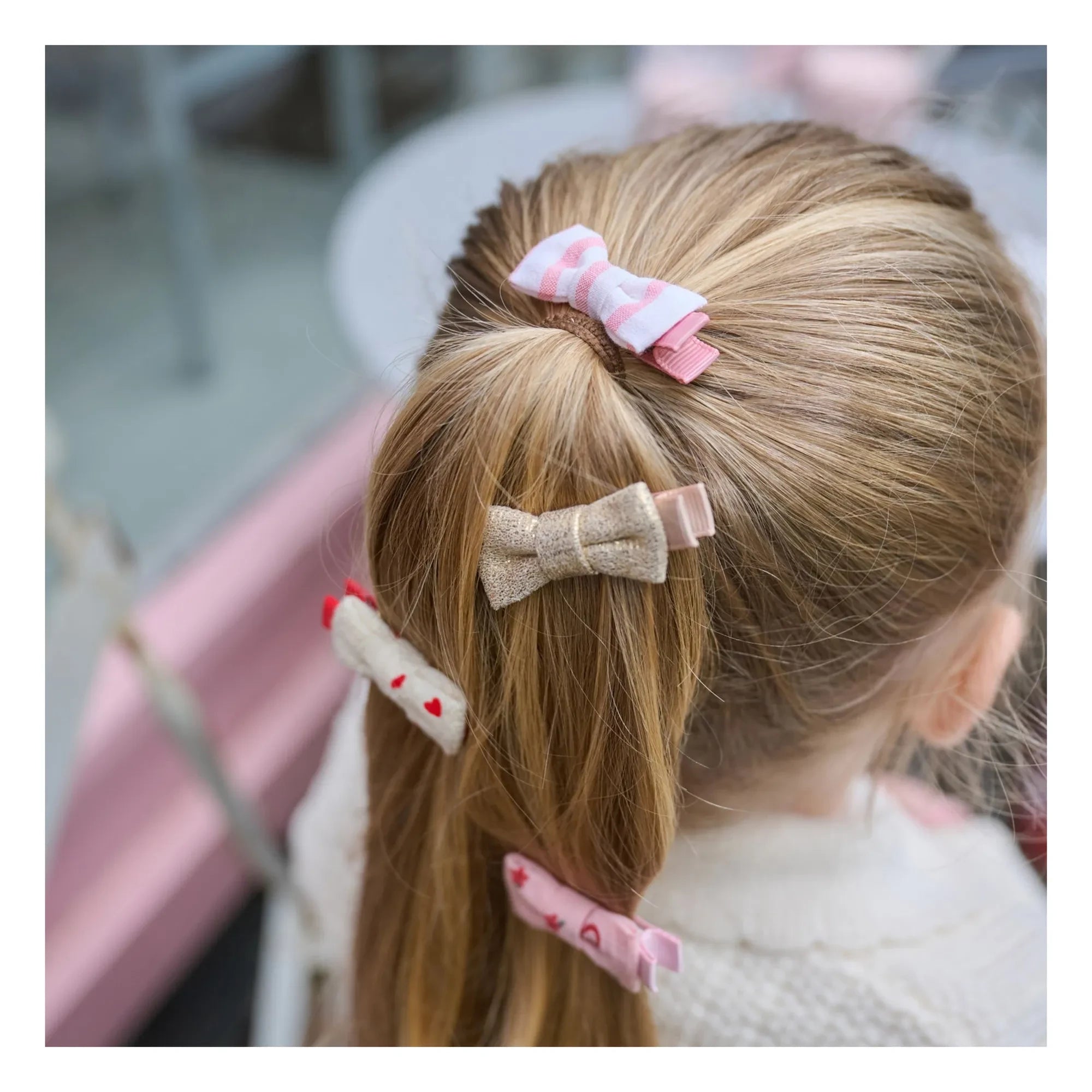 Rockahula Kids - Pasadores Mini Lazo 4 Piezas | Rosa