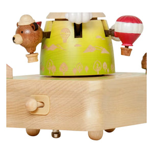 Wooderful life - Caja de música globo aerostático | Verde