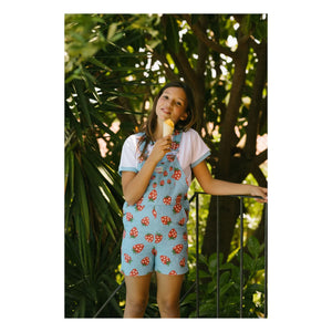 Favorite People - Peto corto de fresas de Apulia | Azul