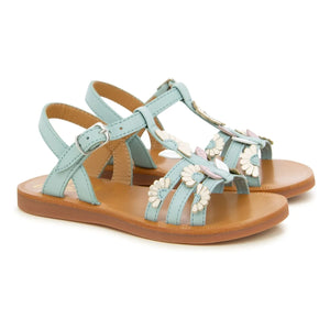 Sandalias Pom d'Api - Plagette Multi Daisy | Turquesa