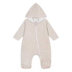 Petit Bateau - Mameluco de algodón orgánico | Brezo beige