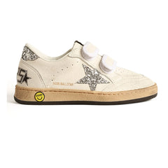 Golden Goose - Zapatillas con cierre de velcro y purpurina Ballstar | Plateado