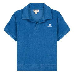 We Are Kids - polo de toalla de algodón orgánico Leonard | Azul
