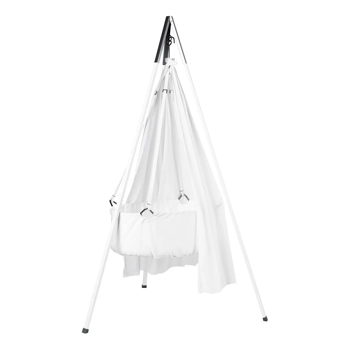 Leander - Cuna de pie completa, 83 x 50 cm | Blanco