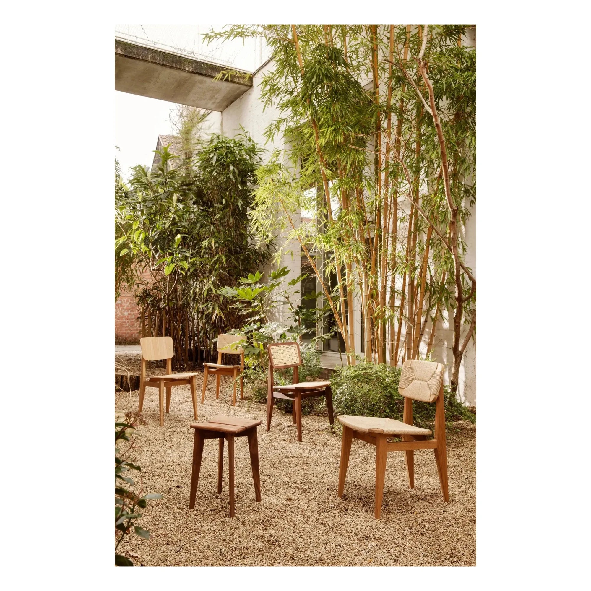 Gubi - Silla C, Marcel Gascoin | Roble