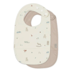 Cam Cam - Babero para bebé Vintage Toys - Set de 2 | Beige