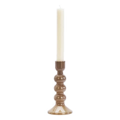 Madam Stoltz - Candelabro de cristal | Gris marrón
