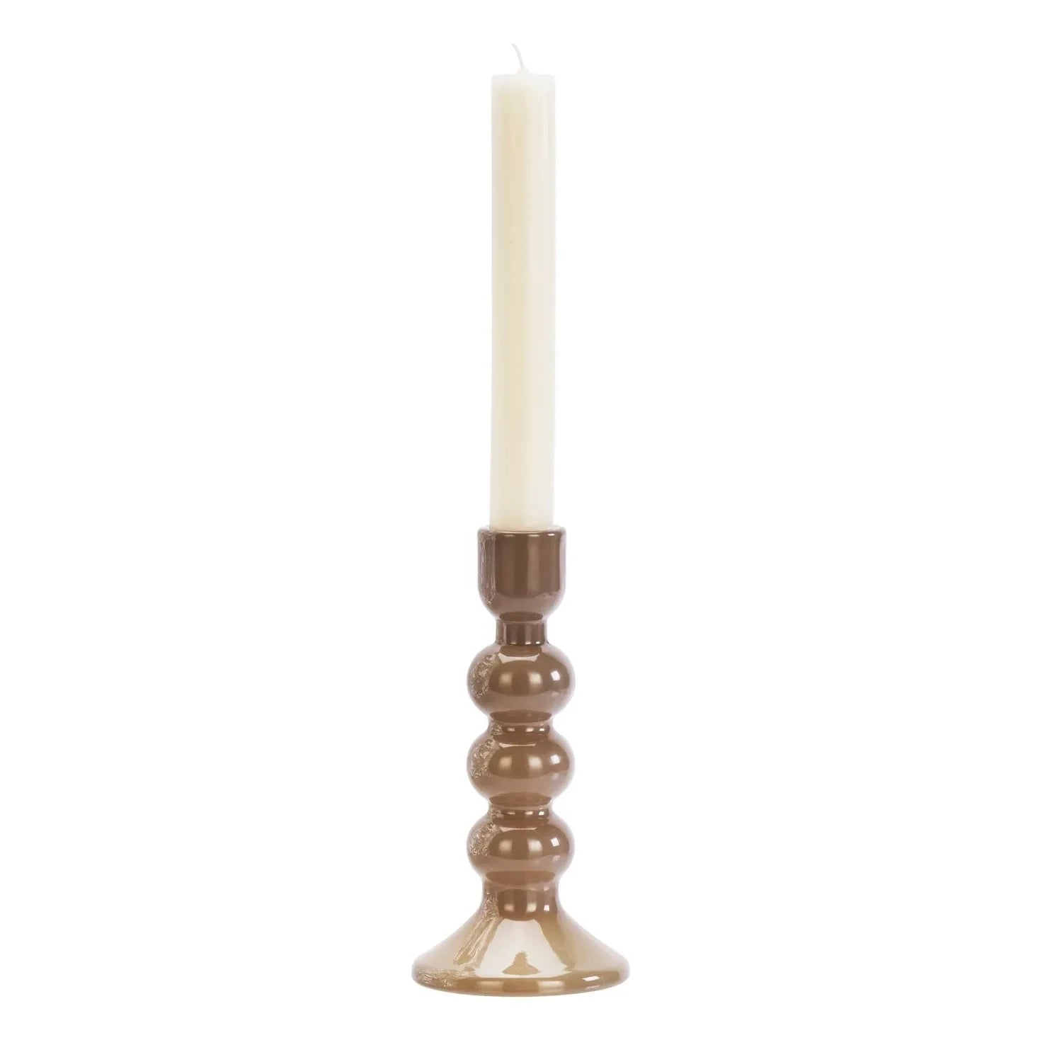 Madam Stoltz - Candelabro de cristal | Gris marrón