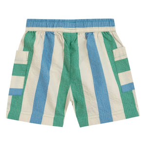 Bonton - Pantalones cortos Lois a rayas con bolsillos | Crudo