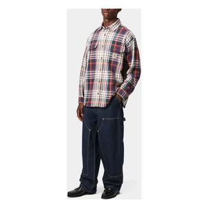 Carhartt WIP - Nash Çift Dizlikli Geniş Jean | Ham Denim