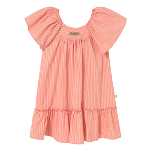 Cozmo - Vestido de rayas Clavel | Rosa