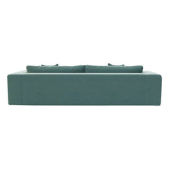 Panac Edition - Sofá ligero Bellechasse de 4 plazas, terciopelo crudo - 260 cm | Verde Musgo