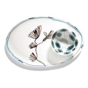 Serax - Platin oval Camelia, Serax for Marni | Aubergine