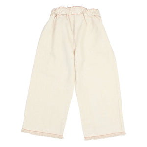 Búho - Pantalón de lyocell de pernera estrecha | Blanco roto