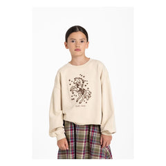 Hundred Pieces - Belmont Wild Horses organik pamuk hoodie | Krem