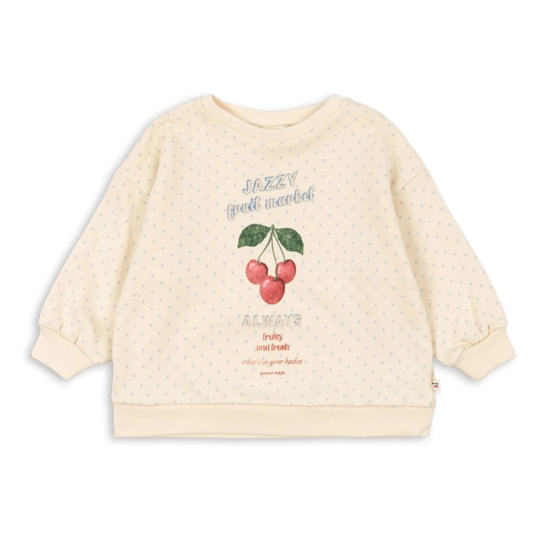 Konges Sløjd - Sudadera Loupy Pois de Algodón Orgánico | Crudo