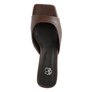 Odare - Sandalias de piel con tacón Pilar | Gris
