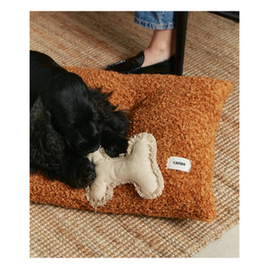 Cafide - Juguete para perro con forma de hueso | Blanco roto