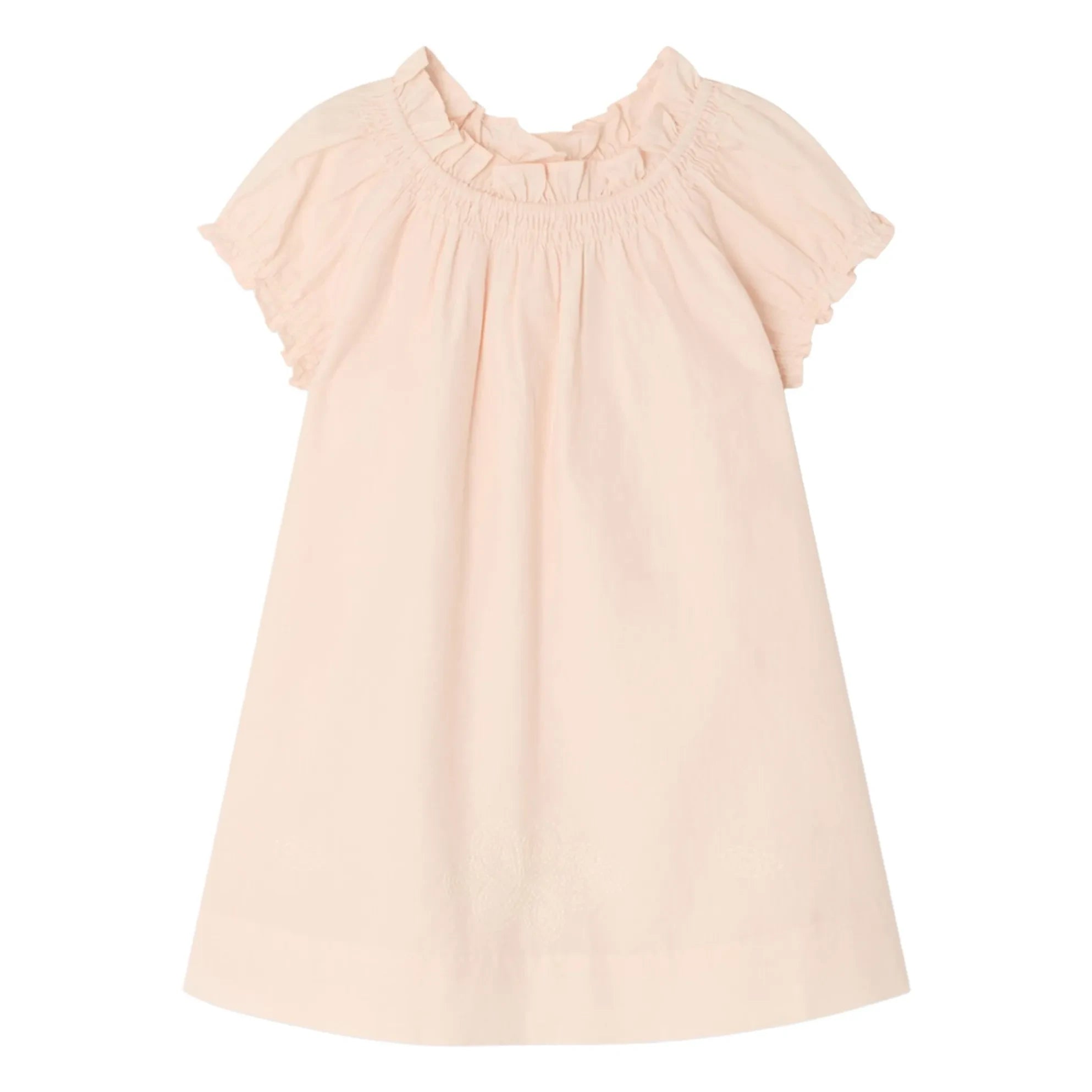 Bonpoint - Vestido de algodón orgánico Sidwell | Rosa empolvado