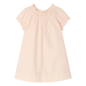 Bonpoint - Vestido de algodón orgánico Sidwell | Rosa empolvado