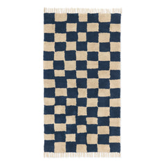 Ferm Living Kids - Alfombra a cuadros Mara | Azul