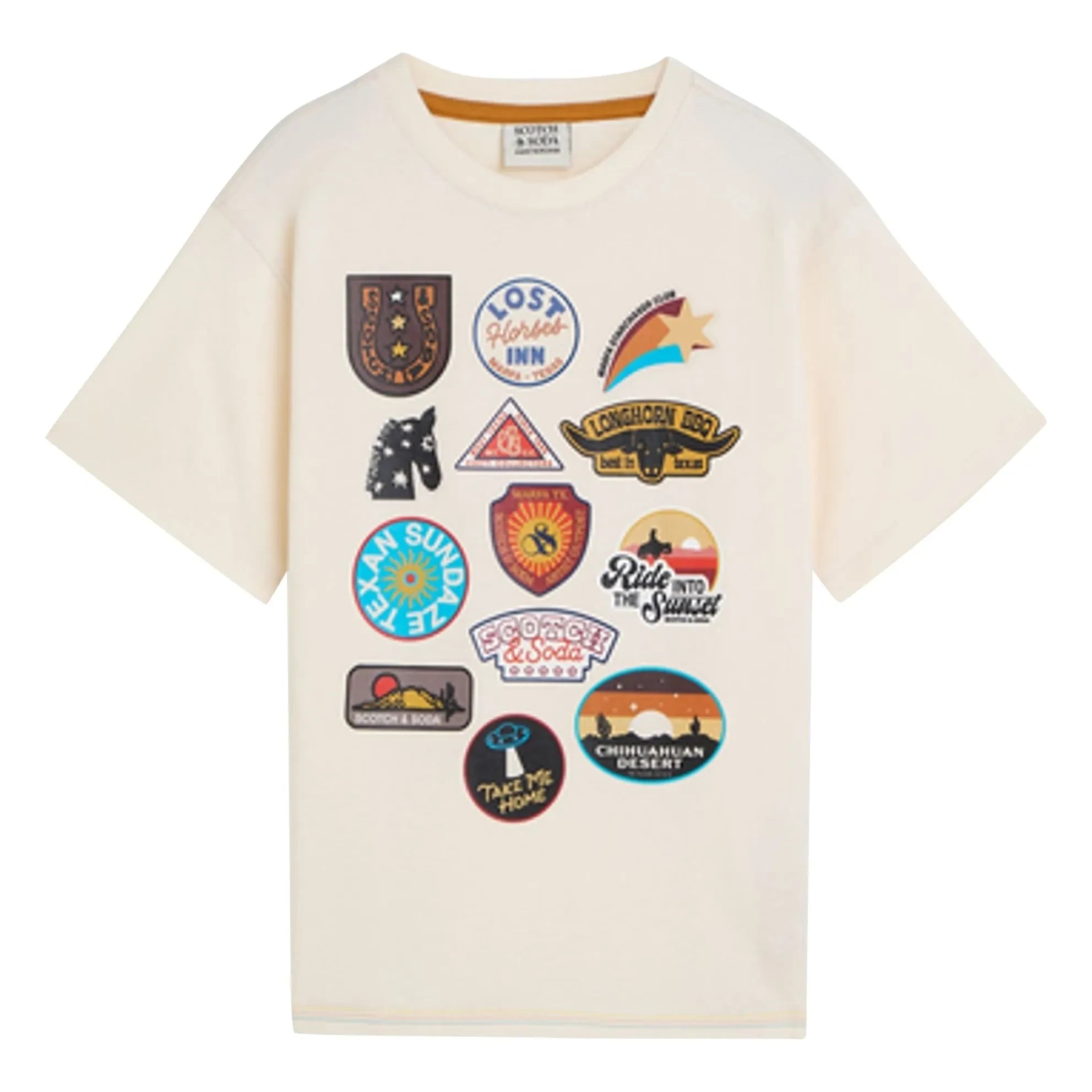 Scotch & Soda - Camiseta de algodón orgánico | Crudo