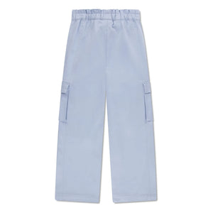 Lacoste - Pantalones cargo de algodón orgánico con cintura elástica | Azul claro