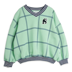 Mini Rodini - Sudadera a cuadros orgánica Coron | Verde