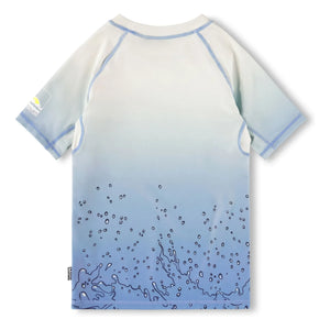 Molo - Camiseta de protección UV Neptune Splash de fibras recicladas | Azul claro
