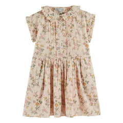 Emile et Ida - Vestido de algodón orgánico con flores | Rosa claro