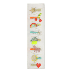 Meri Meri - Horquillas con iconos - Set de 8