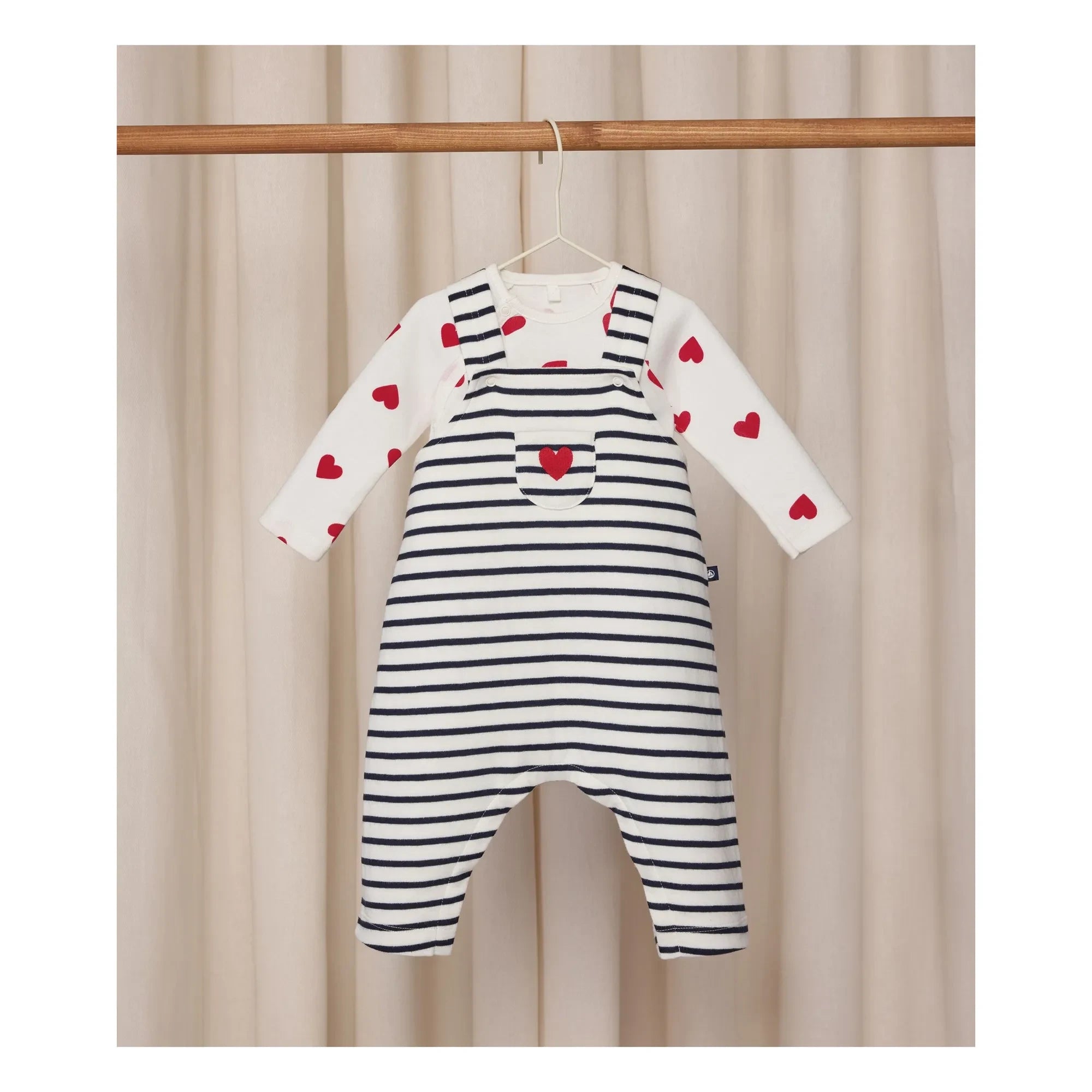 Petit Bateau - Conjunto de body y pijama | Blanco