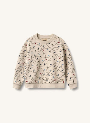 Wheat - Sandro "Guirlandes" Sudadera de algodón orgánico | Crema