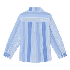 Tartine et Chocolat - Camisa de rayas en contraste | Azul