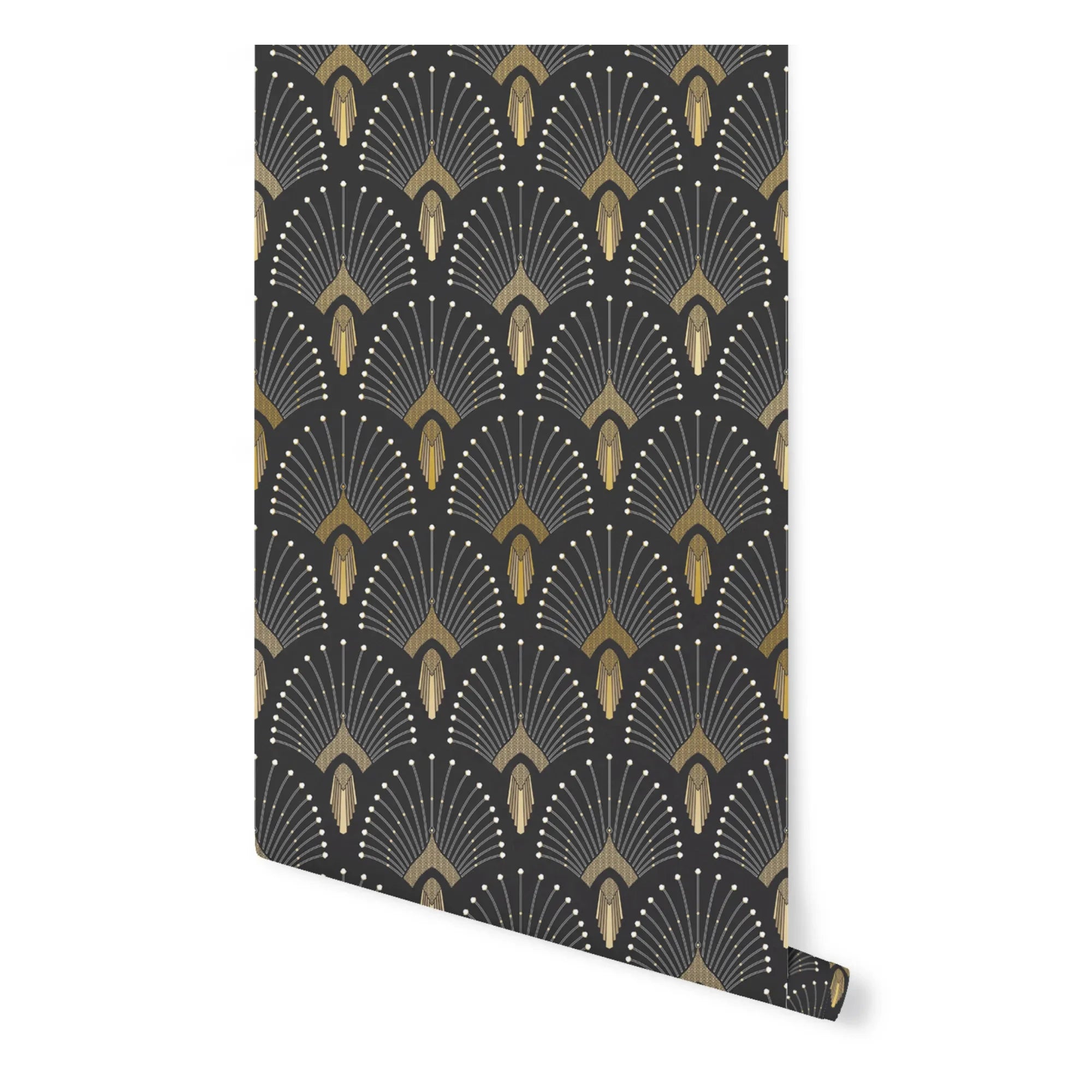 PaperMint - Papel pintado tradicional 1925 | Gris carbón