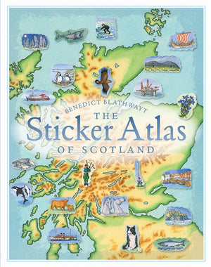 Birlinn - Atlas de pegatinas de Escocia