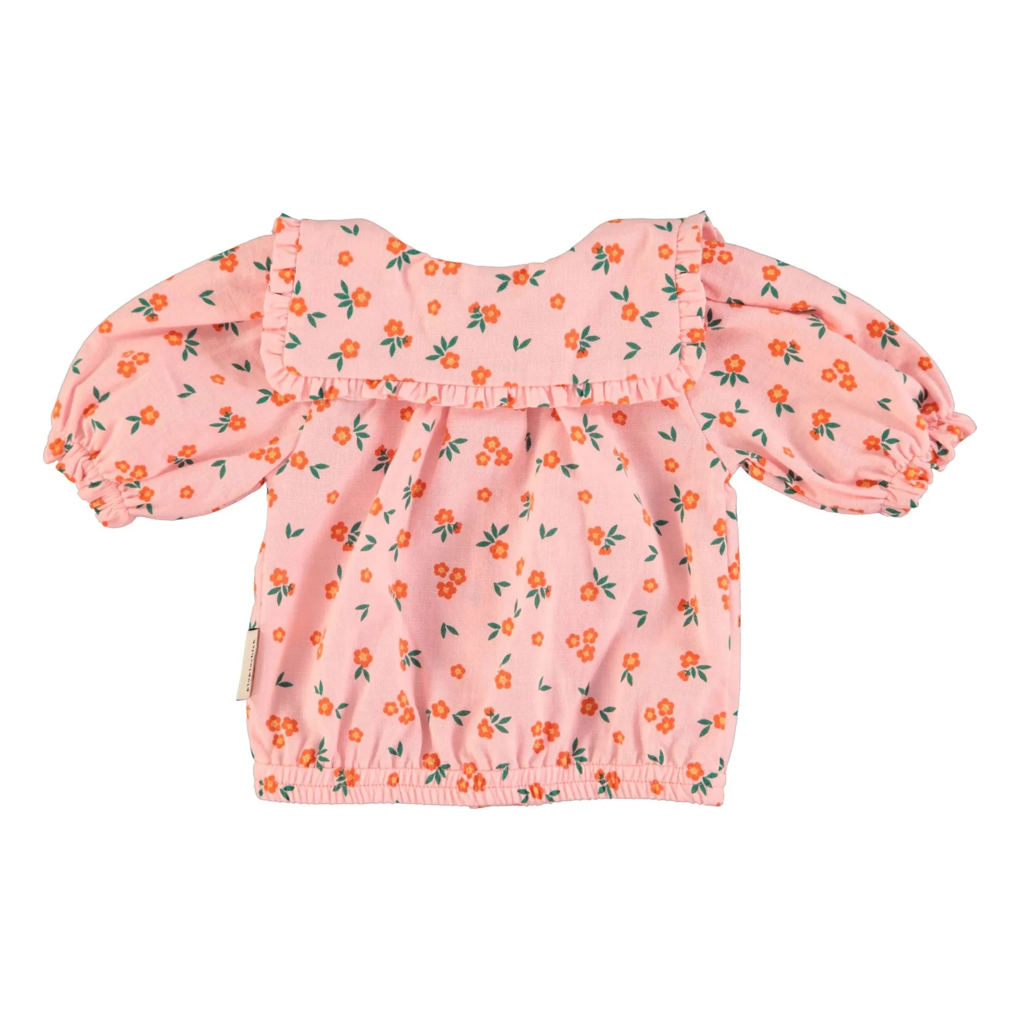 Piupiuchick - Blusa de algodón orgánico con estampado floral | Melocotón